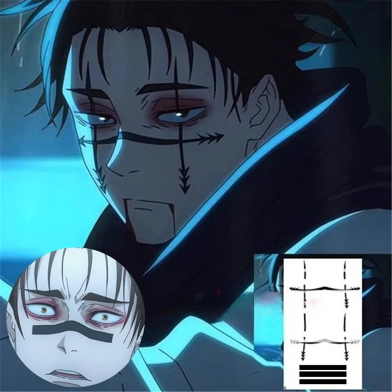 Anime Cosplay Jujutsu Kaisen - Choso Tattoo Sticker Anime Jujutsu Kaisen
