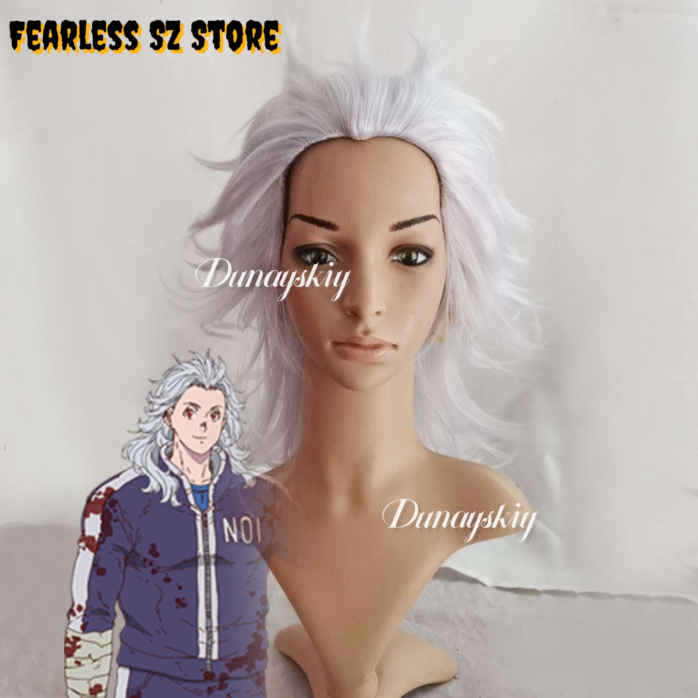 Cosplay Anime White Hair - Dorohedoro Noi Cosplay Costume Synthetic Hair