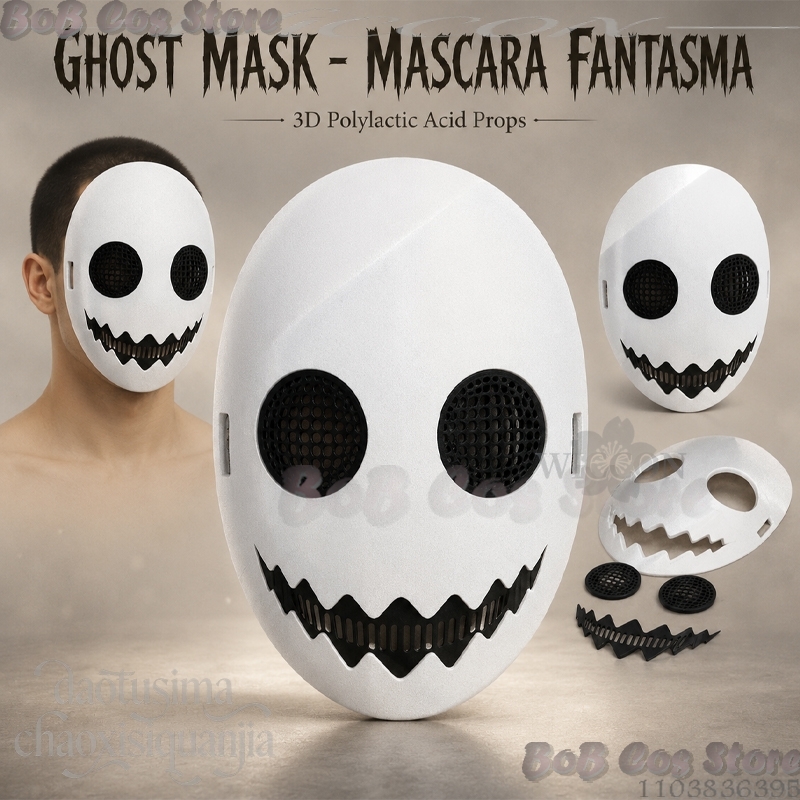 Ghost Mask Mascara Fantasma 3D - Anime Cosplay Events 2026 recension och pris
