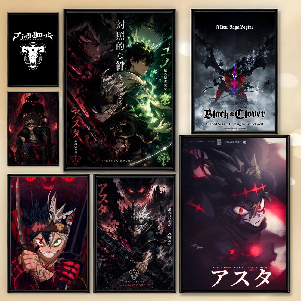 B-black Clover Anime Poster HD - Black Clover Grimoire recension och pris