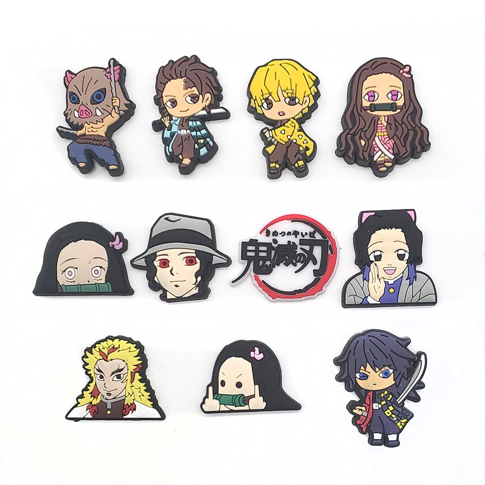 11pcs Set Demon Slayer Cartoon - Anime Cosplay Diy recension och pris