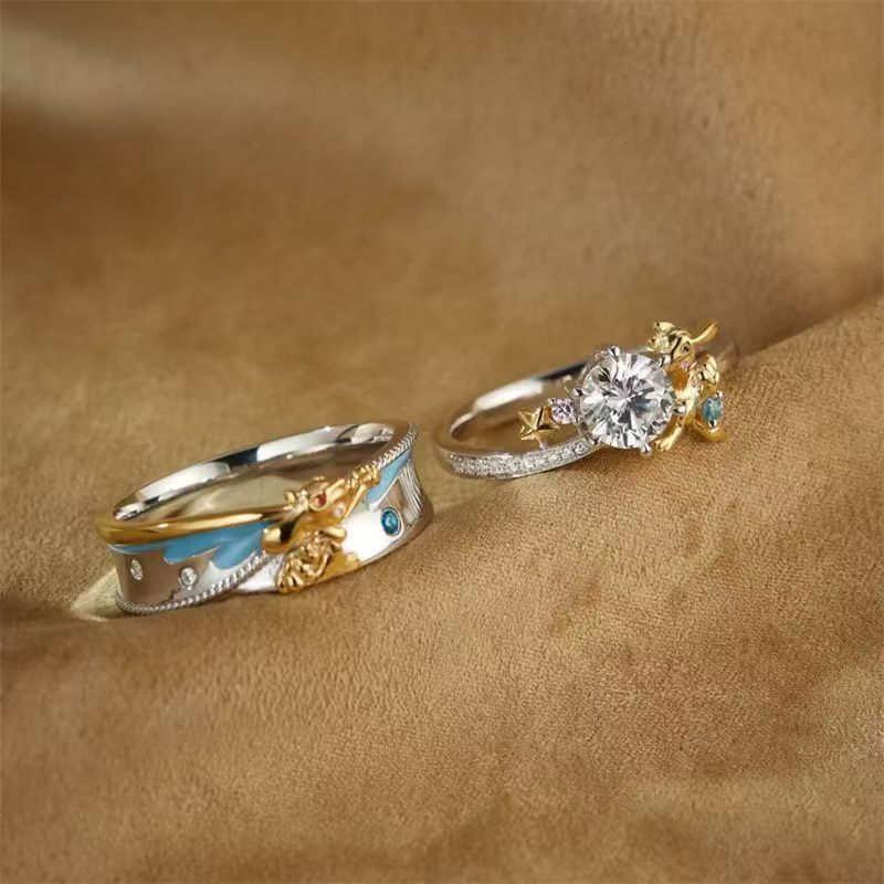 Pokémon Riolu Couple Rings - C - Anime Cosplay For Couples recension och pris