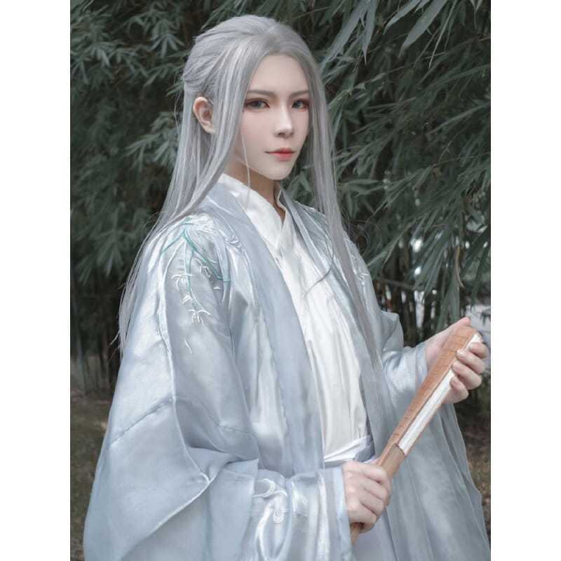 Men Hanfu Long Straight Hair A - Anime Cosplay Japanese recension och pris