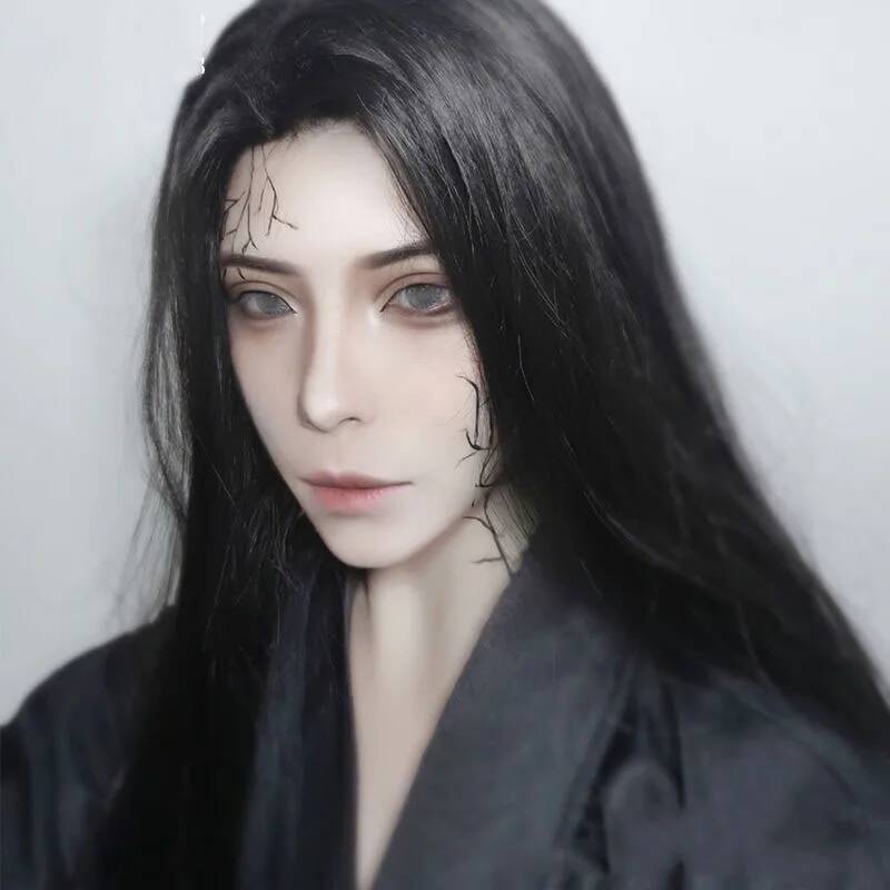 Men Hanfu Long Straight Hair A - Anime Cosplay Japanese recension och pris