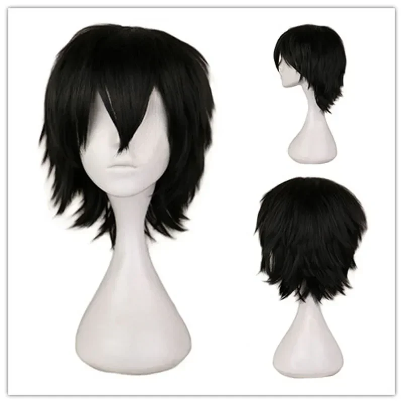 QQXCAIW Male Wig Black White P - Cosplay Anime White Hair recension och pris