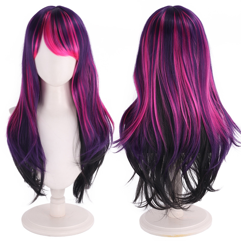 Cos wig purple gradient foal h - Anime Cosplay Recommendations recension och pris