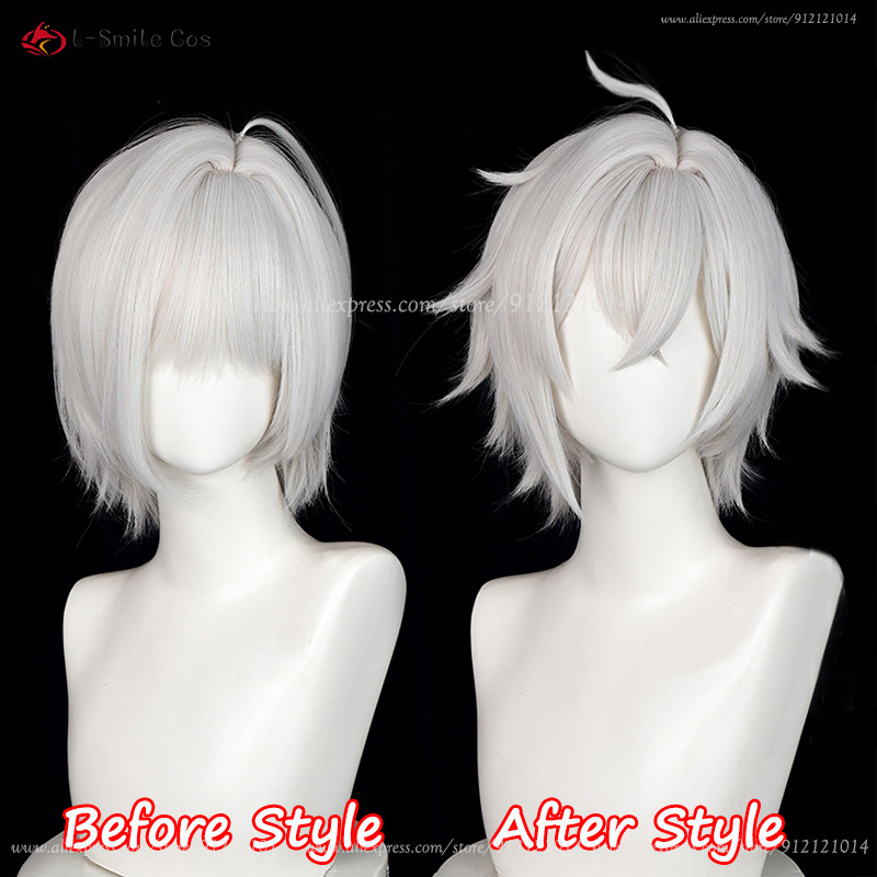 ZZZ Seth Lowell Cosplay Wig 30 - Cosplay Anime White Hair recension och pris