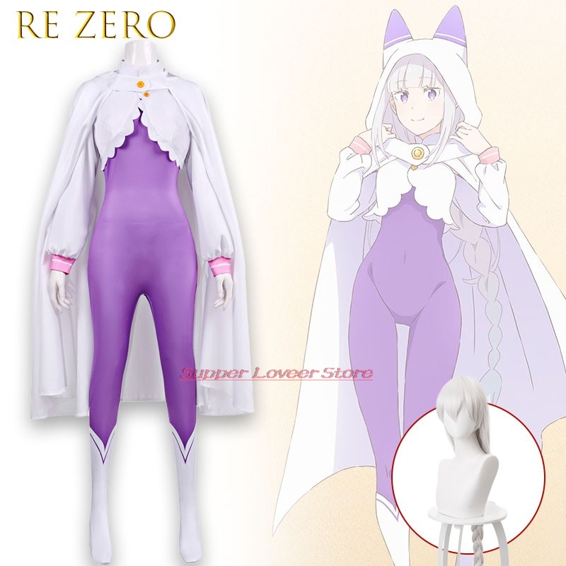 Re Zero  Emilia Cosplay Costum - Anime Cosplay Events 2026 recension och pris