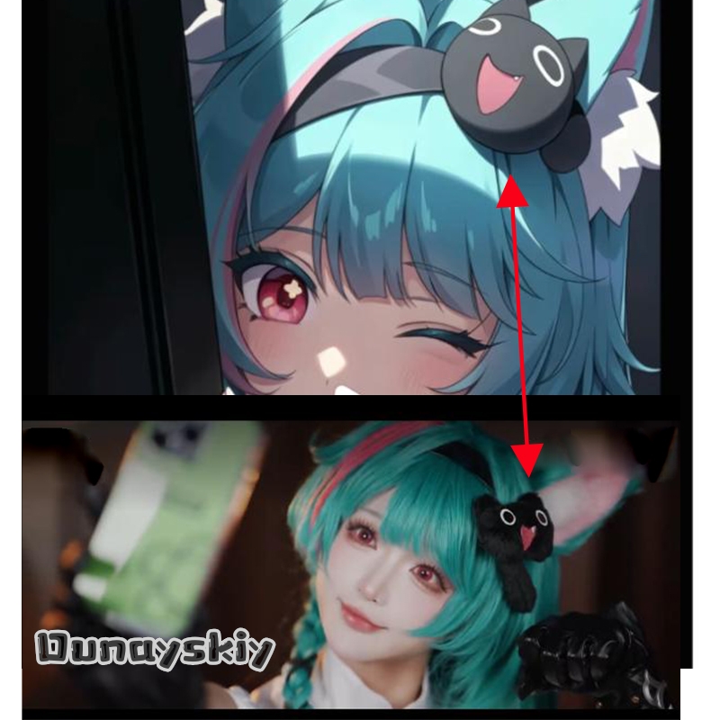 A cos%NTE Mint Nanally Hair De - Anime Cosplay Japanese recension och pris