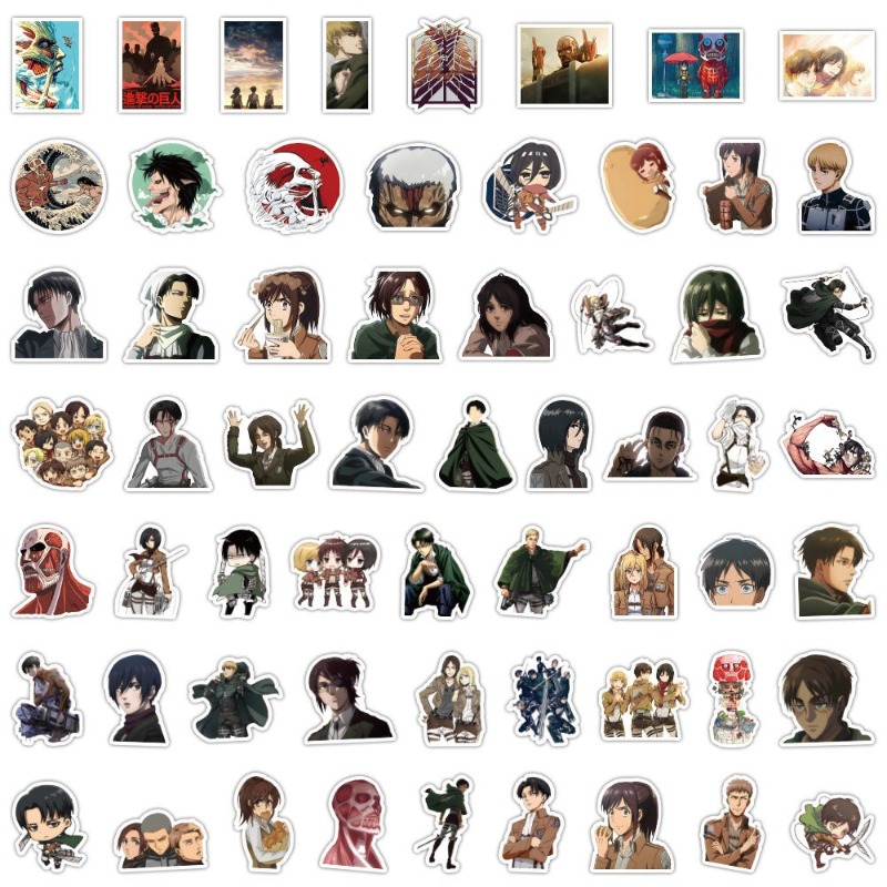 60Pcs Attack on Titan Anime St - Anime Cosplay Cute recension och pris