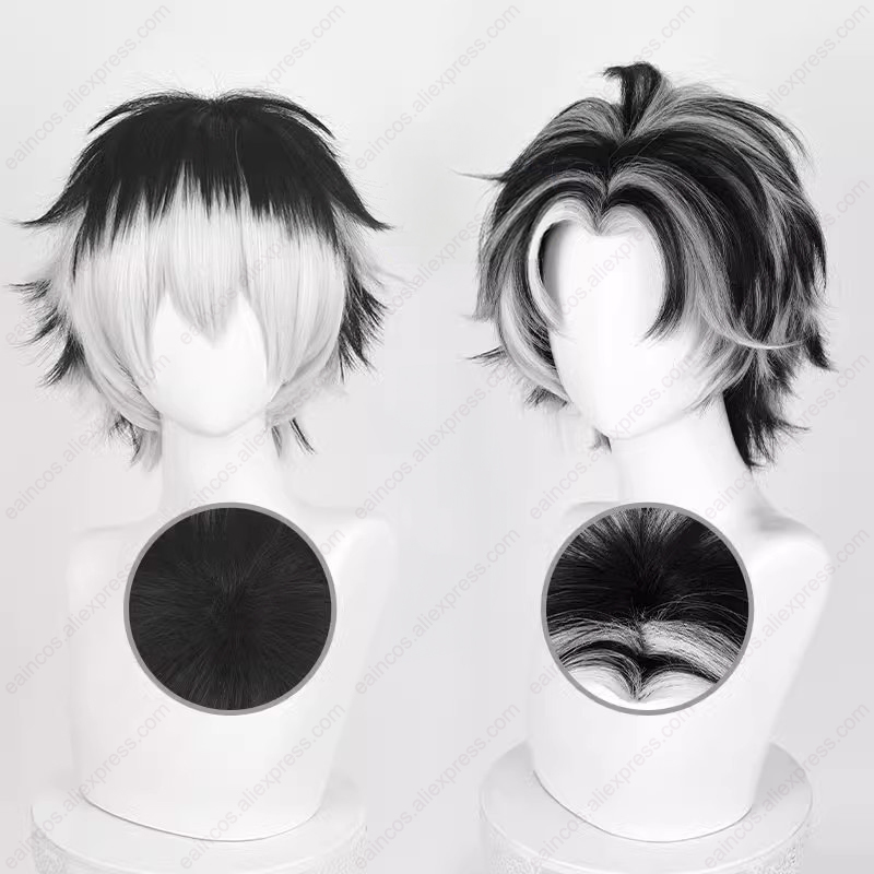 Kotaro Bokuto Cosplay Wig 30cm - Cosplay Anime White Hair recension och pris