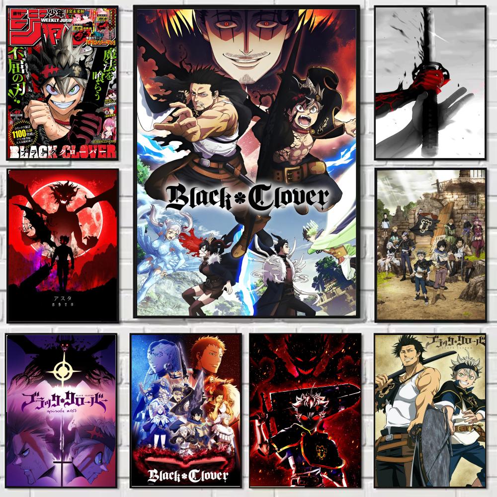 Anime B-Black Hot Clover Poste - Black Clover Grimoire recension och pris