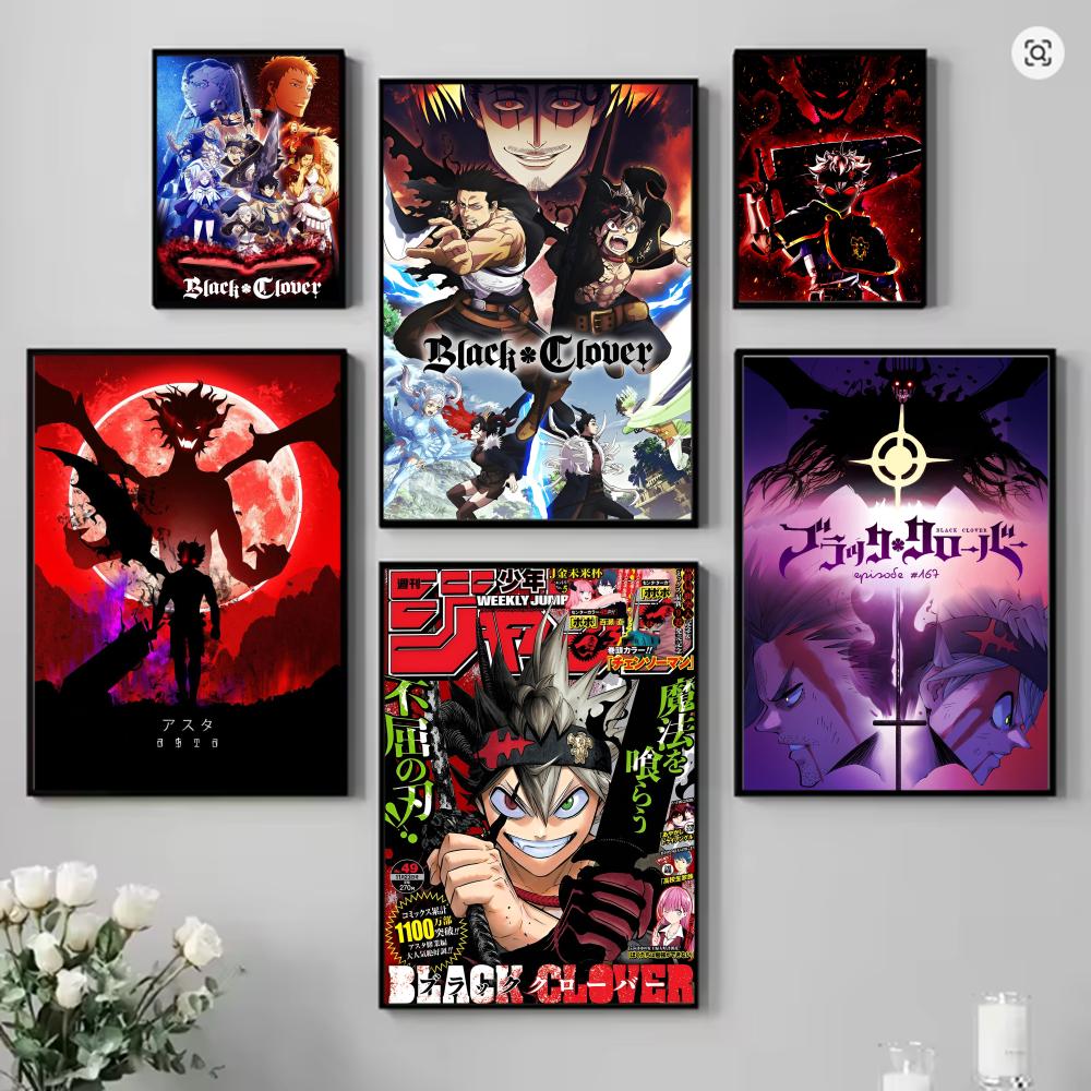 Anime B-Black Hot Clover Poste - Black Clover Grimoire recension och pris