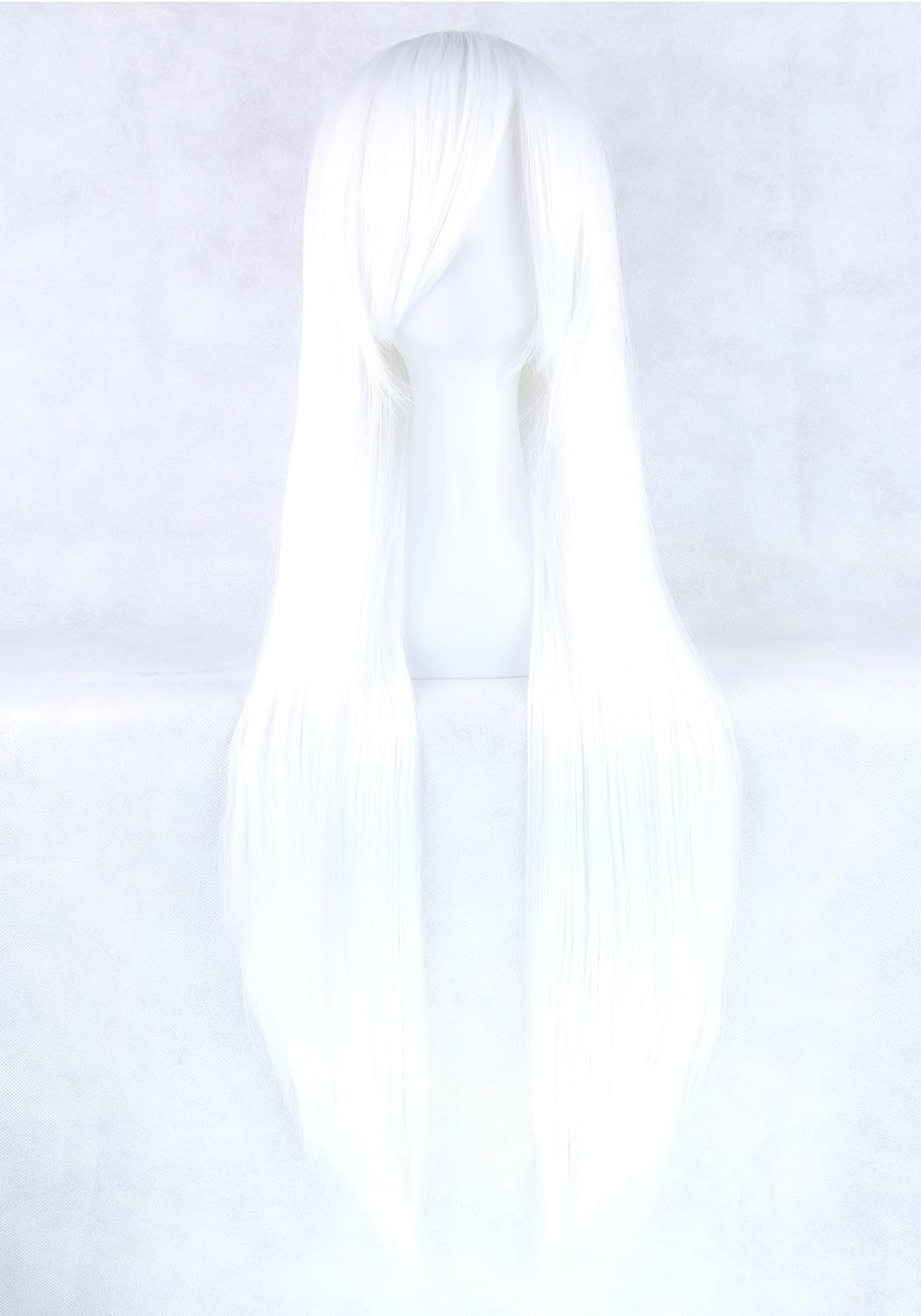80cm Long Straight Natural Hai - Cosplay Anime White Hair recension och pris